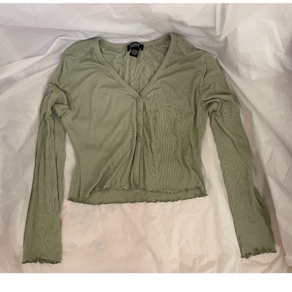 Just Polly (Ribbed Crop Shirt) light green (NEW & UNWORN) cute